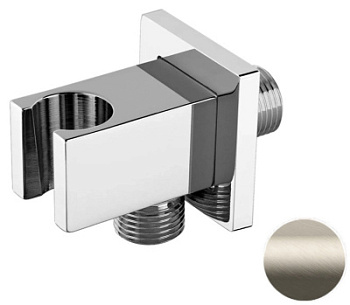 Держатель ручного душа с подключением Remer 337QXV, сталь