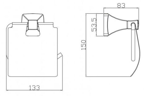 Бумагодержатель CeramaLux Domino 95407