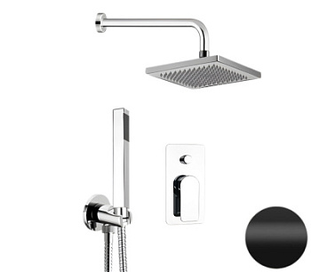 Душевая система Remer Infinity I09S08ONO, черный матовый