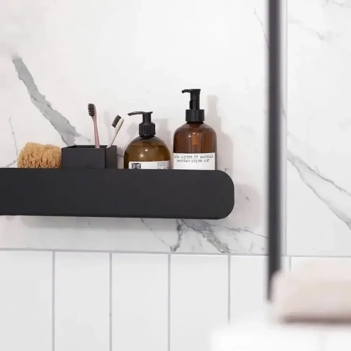 Полка для ванной Rea SF03-600-B black matt 06008