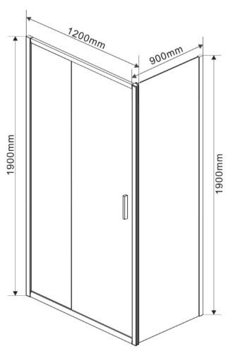 Душевой уголок Vincea Garda VSR-1G9012CLG