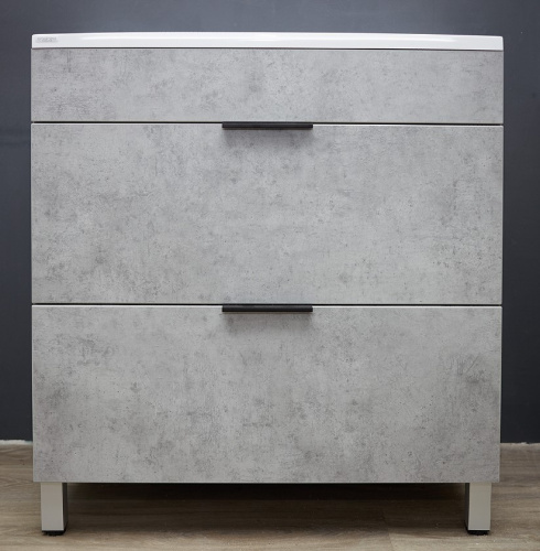 Тумба напольная Vela Каскад Чикаго 80Н бетон матовый TU27089
