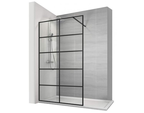 Душевая стенка Calani Soleo walk in 90 Black CAL-K6010