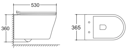 Унитаз подвесной Vincea Vito VT1-23