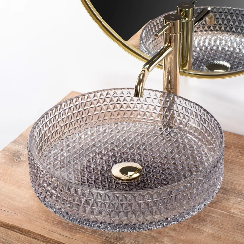 Умывальник Rea Cristal 39 Grey U8880