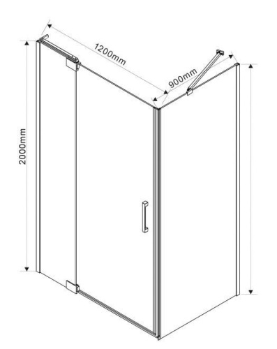 Душевой уголок Vincea Extra VSR-1E111290CLB