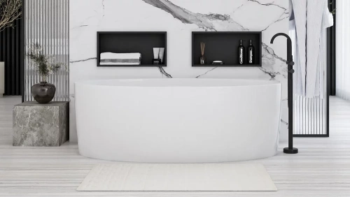 Полка врезная Rea 05 black matt 05604