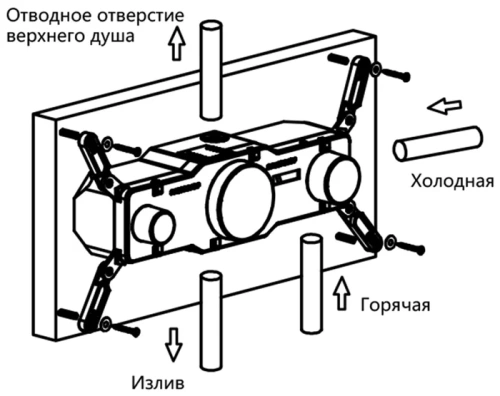Душевая система Vincea Inspire VSFW-432TI3MB