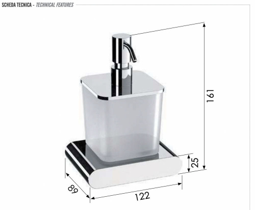 Дозатор Remer Lounge LN13BO, белый матовый