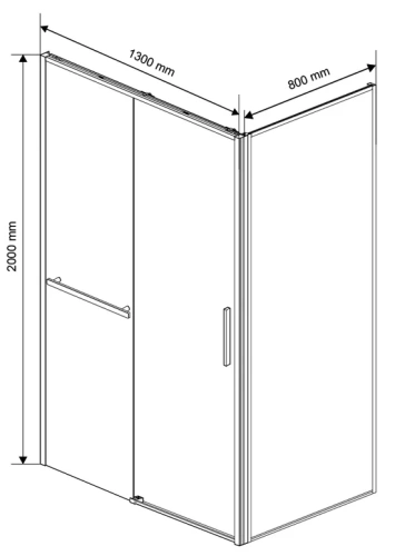 Душевой уголок Vincea Slim Soft VSR-1SS8013CLB