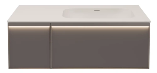 Тумба подвесная Vincea Elise VMC-4EL100MG-R серый матовый