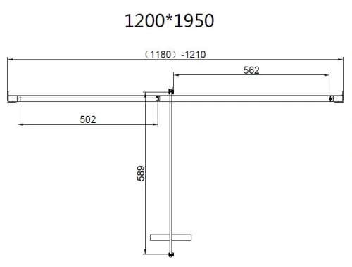 Душевой уголок Vincea Slim 8mm VSR-4SLP9012CLGM