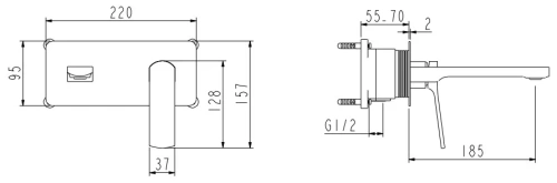Смеситель для раковины Nemo Prima NM-1313-CR chrome