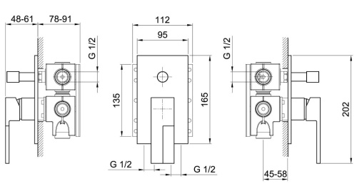 Смеситель для душа Fantini AR/38 3802E222SB