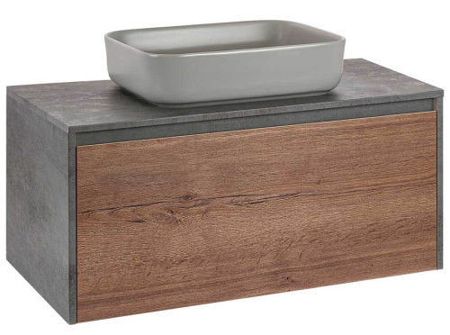 Тумба подвесная Vincea Mesa 1000 T.Oak + Beton VMC-2MS100TB