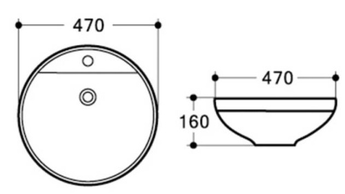 Умывальник CeramaLux 7067A
