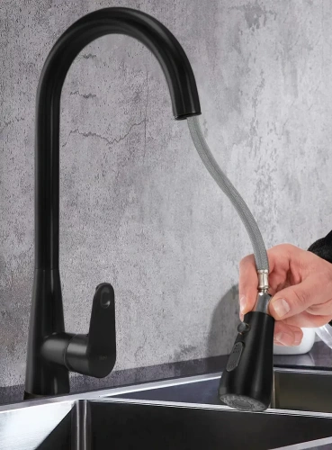 Смеситель для мойки Rea Mild black matt B4800