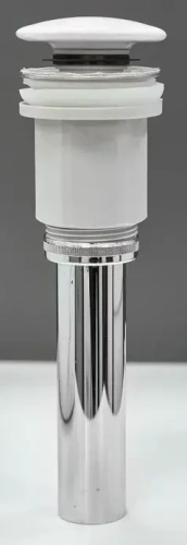 Донный клапан для раковины CeramaLux RD020 универсальный, белый