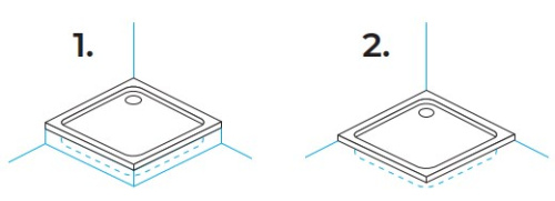 Душевой поддон Kolpa-san Tello 90x90 Kerrock 108 white 551000