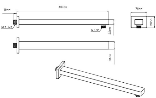 Душевая система Vincea VSFW-321MT1RGM