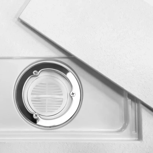 Душевой поддон Rea Bazalt Carrara White 80x100 K7000