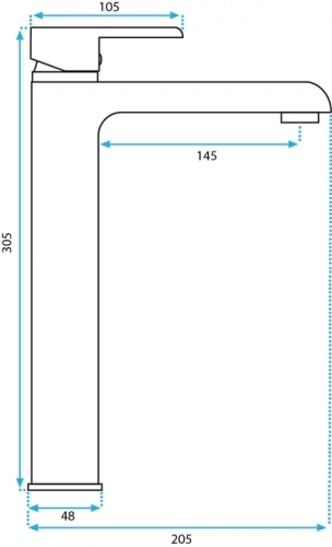Смеситель для умывальника Rea Melia white gold B2709