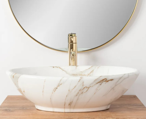Умывальник Rea Pamela Shiny Aiax Marmur U9685