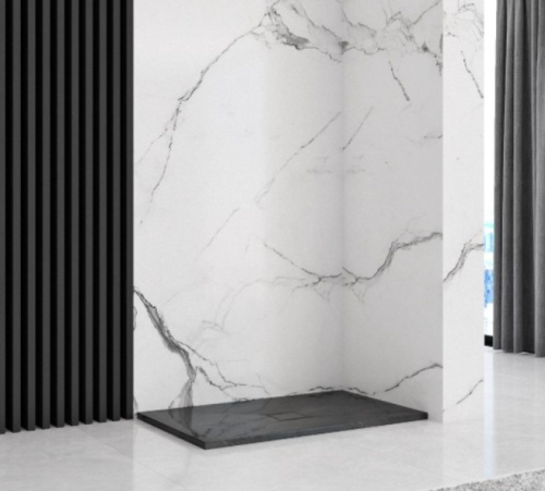 Душевой поддон Rea Black Stone 80x100 K9756