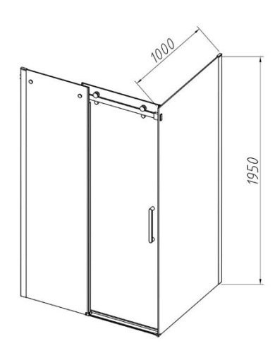 Душевой уголок Vincea Como-N VSR-4CN1013CL