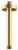 Кронштейн потолочный 300 мм Nemo NM-8011BG brush gold