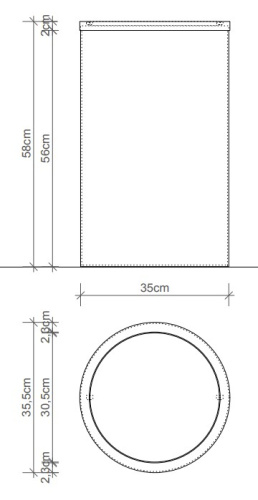 Корзина для белья Decor Walther DW 121 0610760