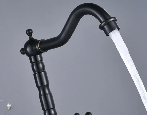 Смеситель для раковины Rea Rustico black matt B5520