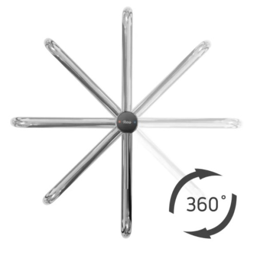 Смеситель для умывальника Rea Lugano Slim Black B5001