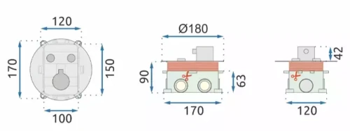 Душевая система Rea Lungo miler brush gold P6716