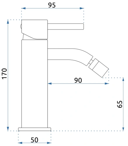 Смеситель для биде Rea Lungo Copper Brush B1116