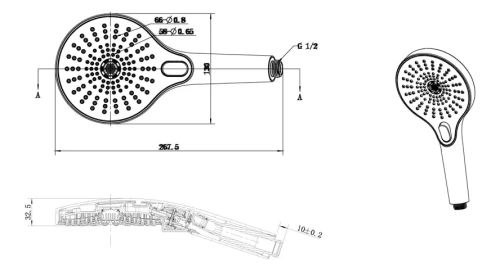 Душевая система Vincea Inspire VSFW-3I21T1CH