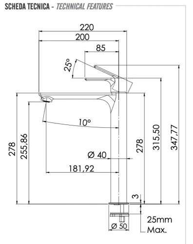 Смеситель для раковины Remer Energy EY11LBO, белый матовый