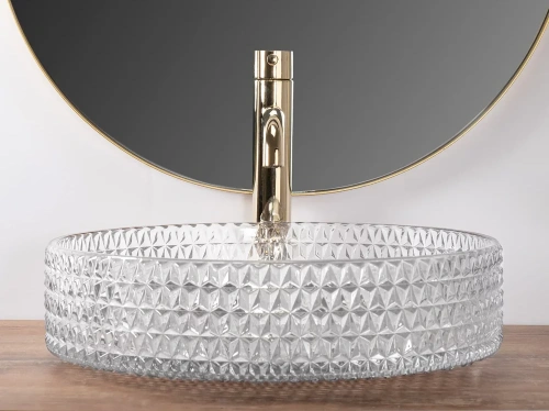 Умывальник Rea Cristal 39 Transparent U8881