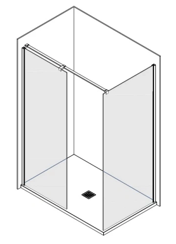 Душевой уголок Kolpa-San Calypso WIN 140x100 black transparent 517690