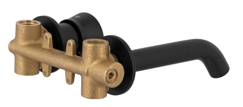 Смеситель для раковины Remer Element ET15PNO, черный матовый