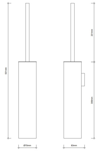 Ёршик настенный Decor Walther Corner WBG 0564400