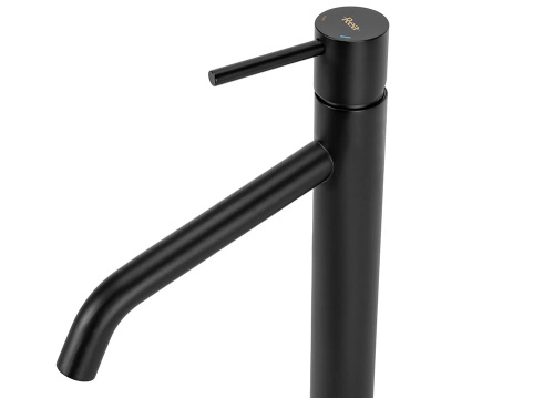 Смеситель для умывальника Rea Level Black matt B2047