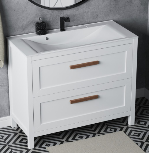 Тумба напольная Vela Фаворит массив 100Н (белый) под Milen TU69403