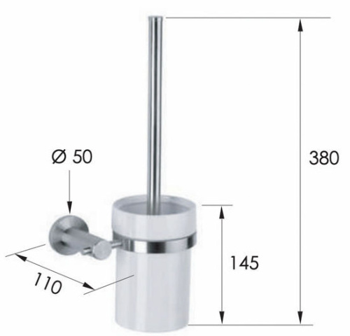 Ёршик Remer Minimal INOX Mi66INOXCR, нержавеющая сталь