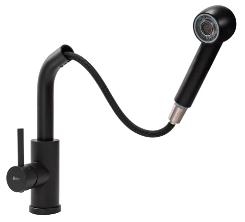 Смеситель для мойки Rea Troy black matt B6300