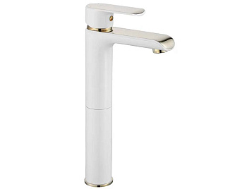 Смеситель для умывальника Rea Bloom White Gold B9931