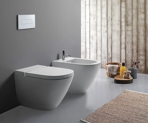 Унитаз напольный приставной Globo Stockholm LA002BI