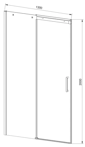 Душевая дверь Vincea Dice VDS-4D130CLGM