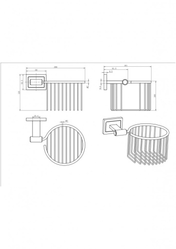 Держатель для освежителя CeramaLux Gamma 12317