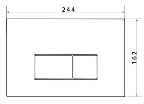 Кнопка для инсталляции Caprigo LINE ABS шампань LA002-champagne